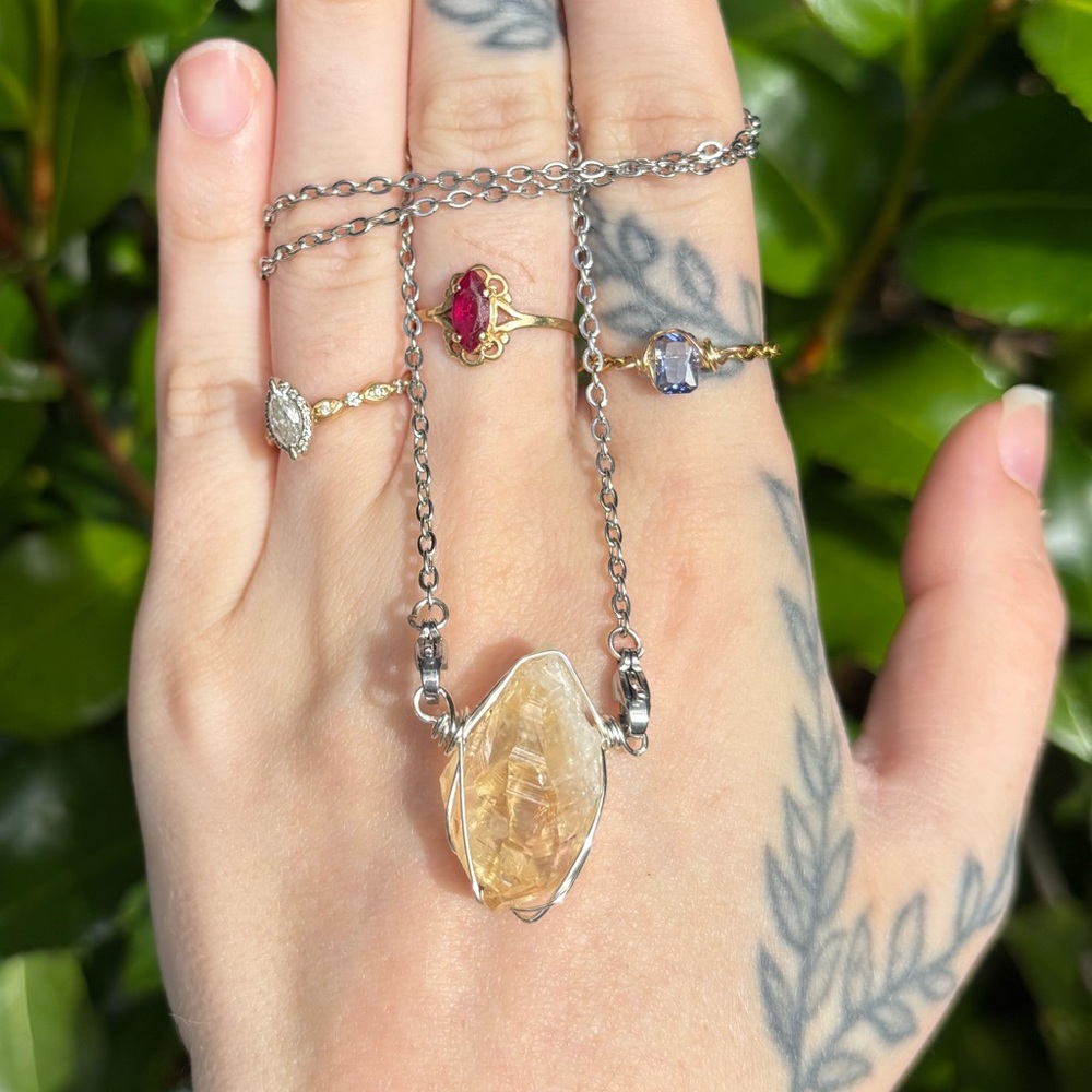 Citrine interchangeable necklace